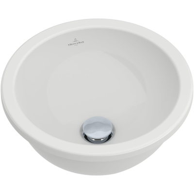 Villeroy en Boch Loop inbouwwastafel O39cm met overloop ceramic+ wit