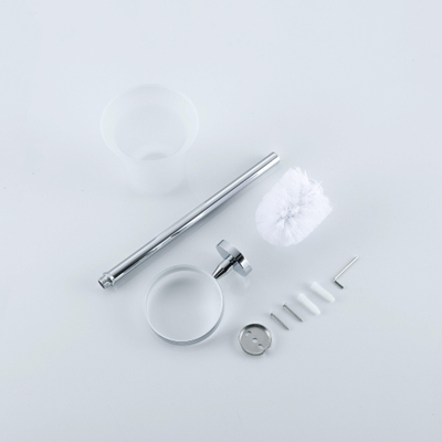 FortiFura Calvi Toiletborstelhouder - rond - chroom OUTLETSTORE