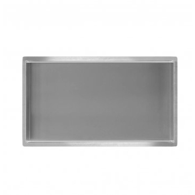 Wiesbaden inbouwnis 30x60x10cm Geborsteld RVS OUTLET