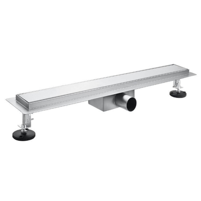 Adema Ralo douchegoot - 60cm - gesloten rooster - vloerflens - RVS