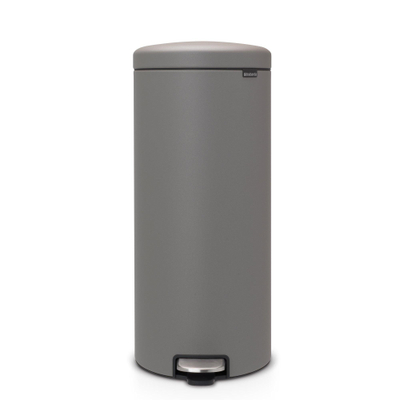 Brabantia NewIcon Pedaalemmer - 30 liter - kunststof binnenemmer - mineral concrete grey