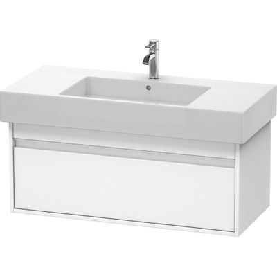 Duravit Ketho Wastafelonderkast 100x45.5x41cm 1 lade Standaard greep met softclose spaanplaat wit Mat