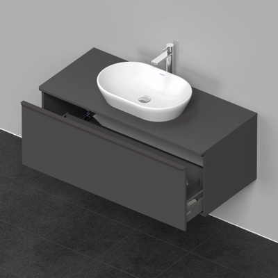 Duravit D-Neo wastafelonderkast 120x45.9x55cm 1 lade Grafiet Mat