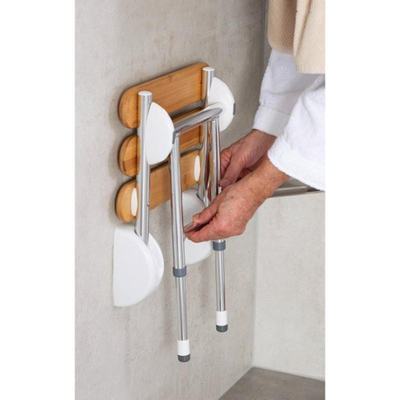 Ridder Pro ondersteuning voor douchezitje opklapbaar chroom