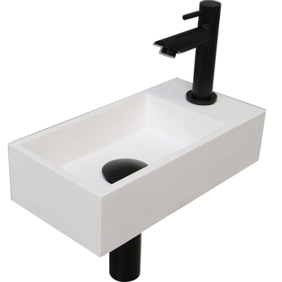 INK Versus Fonteinpack - Polystone - rechts fonteinkraan - designsifon - afvoerplug - incl bevestiging