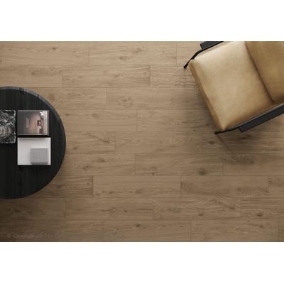 Atlas Concorde Solution Would Vloer- en wandtegel - 22,5x90cm - 8mm - gerectificeerd - (Bruin)