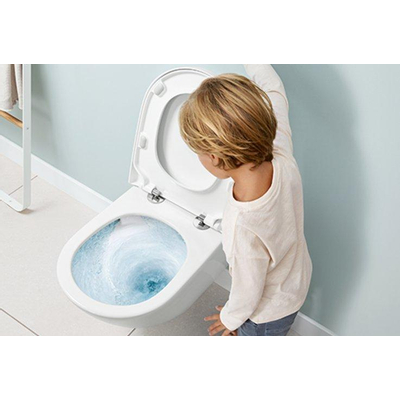 Villeroy & Boch Subway 3.0 Toiletset - zonder spoelrand - diepspoel - inbouwreservoir - twistflush - bedieningsplaat wit glans - zitting softclose & quickrelease - ceramic+ stone white