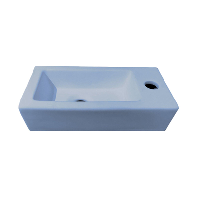 Best Design farnetta fontein rechts 37 x 18 x 9 cm mat-lichtblauw lichtblauw mat