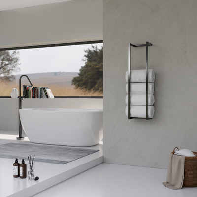 Saniclass Dual handdoekrek 95x25x20cm gun metal TWEEDEKANS