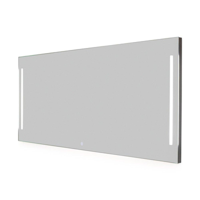 Saniclass spiegel Deline 100x70cm met verlichting aluminium