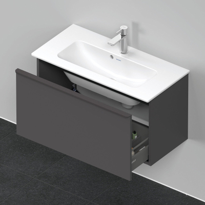 Duravit D-Neo wastafelonderkast 81x44x37.2cm 1 lade Grafiet Mat