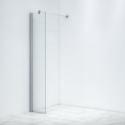 Saniclass Bellini inloopdouche - 40x200cm - helder glas - chroom