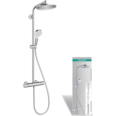 Hansgrohe Crometta s 240 1jet showerpipe met thermostaat chroom