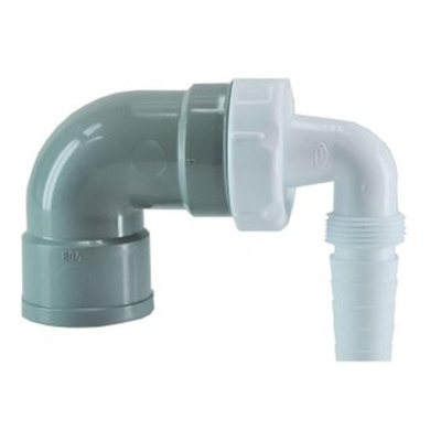 Nicolle/ Jimten/ Redi Machine aansluitstuk haaks/spie 40 mm PP/PVC