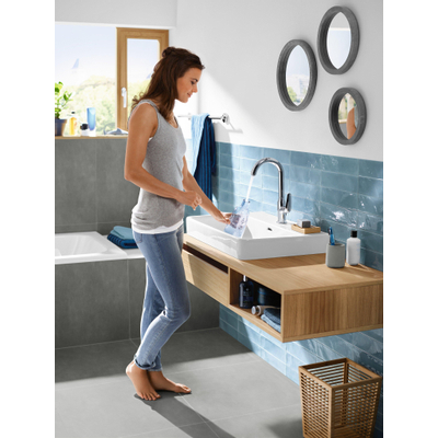 Hansgrohe Novus Wastafelmengkraan 240 EcoSmart Met Draaibare Uitloop Chroom