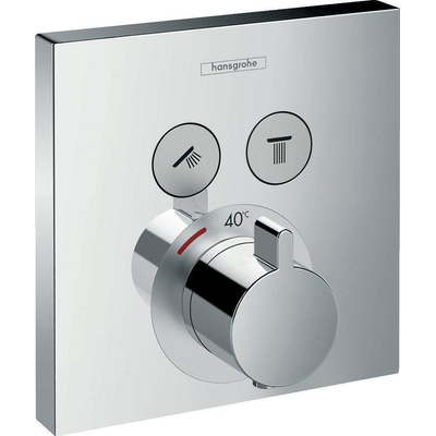 Hansgrohe ShowerSelect afbouwdeel voor inbouwkraan thermostatisch met omstel chroom OUTLETSTORE