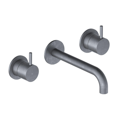 Hotbath Cobber afbouwdeel wastafelmengkraan en 18 cm uitloop verouderd ijzer