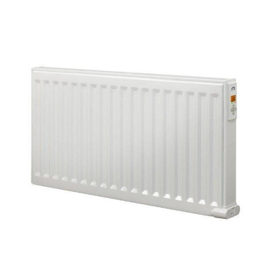 Radson Yali Digital elektrische paneelradiator 40x60cm 500watt inclusief wandconsoles staal Wit