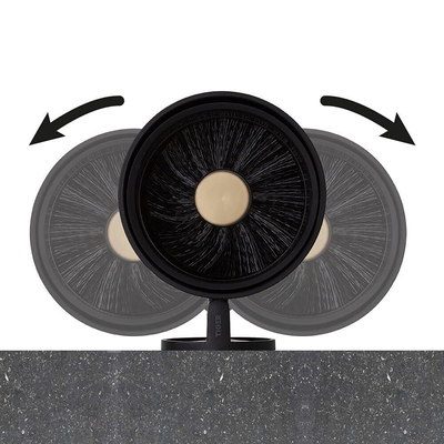 Tiger Tune Toiletborstel met houder Messing geborsteld / Zwart 9.6x38.2x12.1cm