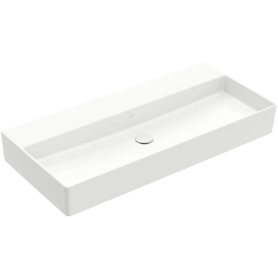 Villeroy & Boch Memento 2.0 wastafel onderzijde geslepen 100x47cm zonder overloop zonder kraangat wit