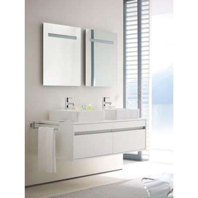 Duravit Vero opbouwwastafel onderzijde geslepen met bevestiging 50x47cm met kraangat en overloop wit