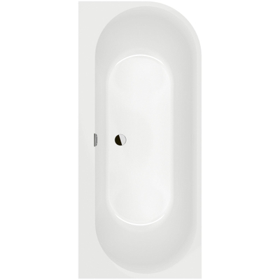 Villeroy & Boch Oberon 2.1 Back-to-wall bad voor hoekinbouw links - 1800 x 800 mm - glans wit Alpin (wit)