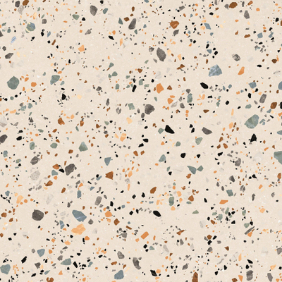 Prissmacer Cerámica Gobi wand- en vloertegel - 60x60cm - 10mm - Vierkant - gerectificeerd - Terrazzo - Creme mat