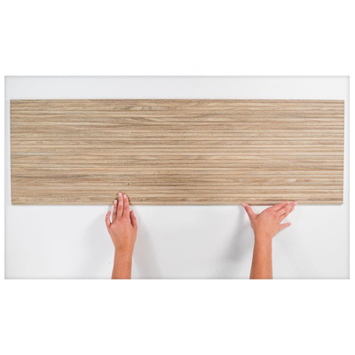Colorker Linnear Decortegel 32x100cm 10.4mm gerectificeerd witte scherf Naturel