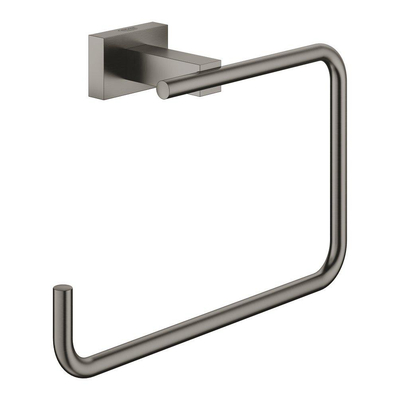 GROHE Essentials Cube Handdoekring - 18.6cm - brushed hard graphite