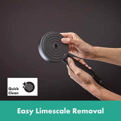 HansgrohePulsify Puro1jet showerpipe ecosmart 260 thermostatisch 3jet handdouche en doucheslang 160cm mat zwart