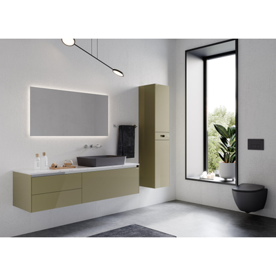 Creavit Hangend Toilet - 35.3x51cm - bidetsproeier warm/koud - spoelrandloos - wit