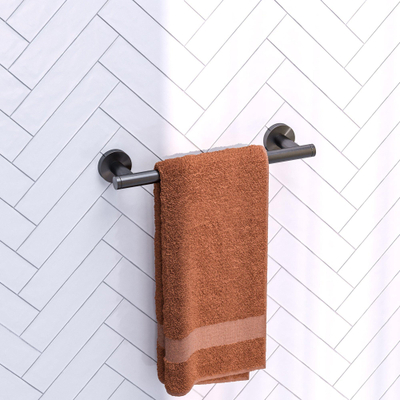 Brauer handdoekrek - 31.3cm - Gunmetal geborsteld