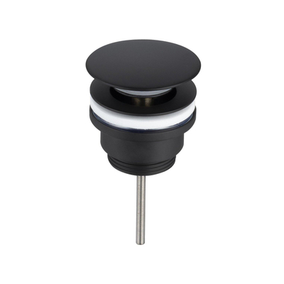Klikwaste afvoerplug mat zwart OUTLETSTORE