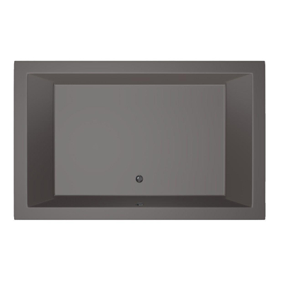 Xenz Society ligbad - 190x120cm - met overloop - zonder afvoer - Acryl Antraciet Mat