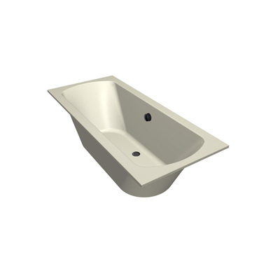 Xenz Lagoon ligbad - 170x75cm - met overloop - zonder afvoer - Acryl Pergamon