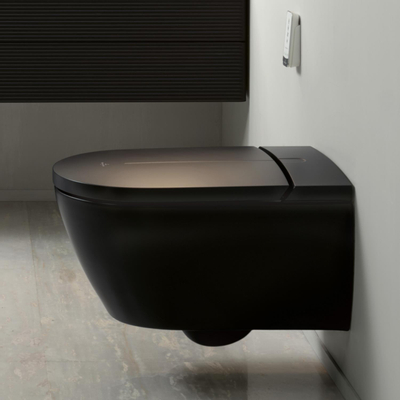 Villeroy & Boch Viclean I200 Douche WC - spoelrandloos - directflush - CeramicPlus - Pure black (mat zwart)