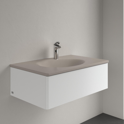 Villeroy & Boch Antao Meubelwastafel - 80 x 50 x 15 cm - Almond CeramicPlus - zonder overloop