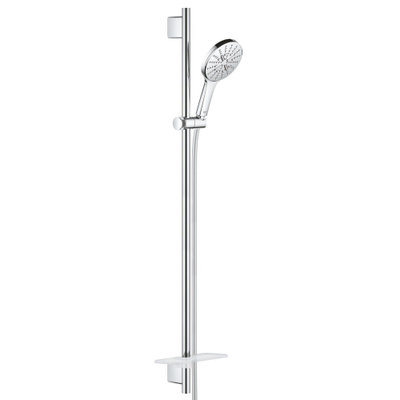 GROHE Rainshower SmartActive 130 Glijstangset - 90 cm - ronde handdouche - 3 straalsoorten - gladde handdouche - met zeepschaal - chroom