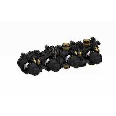 Hotbath inbouwdeel - voor inbouwthermostaat met 2-weg stop omstel met uitloop en handdouchehouder