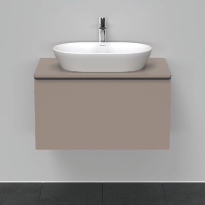 Duravit D-Neo wastafelonderkast 80x45.9x55cm 1 lade Basalt Mat