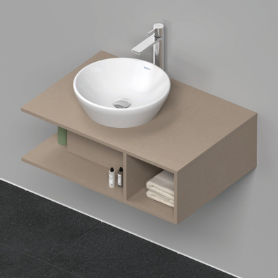 Duravit D-Neo wastafelonderkast 80x26x55cm Linnen Mat