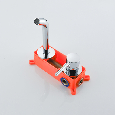 Fortifura Calvi Wastafelkraan - inbouw - met inbouwdeel - chroom OUTLETSTORE