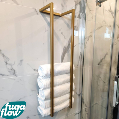 FugaFlow Efficiente Acces Handdoekrek - 95x25x20cm - Glans Goud
