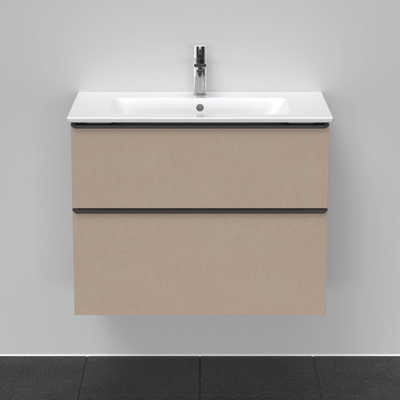 Duravit D-Neo wastafelonderkast 81x62.5x46.2cm 1 lade Linnen Mat