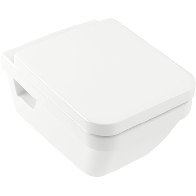 Villeroy & Boch Omnia Architectura combi pack met wandcloset diepspoel hoekig DirectFlush met zitting met softclose en quick release wit