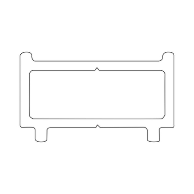 Sealskin Contour Verbredingsprofiel 1cm breed & 200cm hoog Goud geborsteld