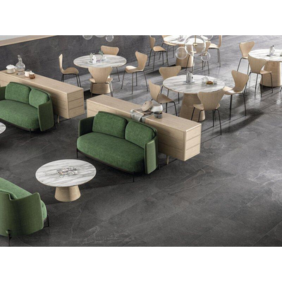 Cifre Ceramica Overland wand- en vloertegel - 60x60cm - 10mm - Vierkant - gerectificeerd - Natuursteen look - Antraciet Mat