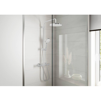 Hansgrohe Vernis Blend showerpipe met thermostaat mat zwart