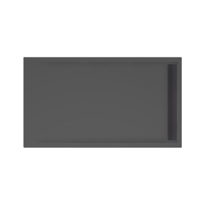 Xenz easy tray douchevloer 140x80x5cm rechthoek acryl ebony