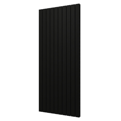 Plieger Cavallino Retto designradiator verticaal dubbel middenaansluiting 1800x754mm 1936W mat zwart